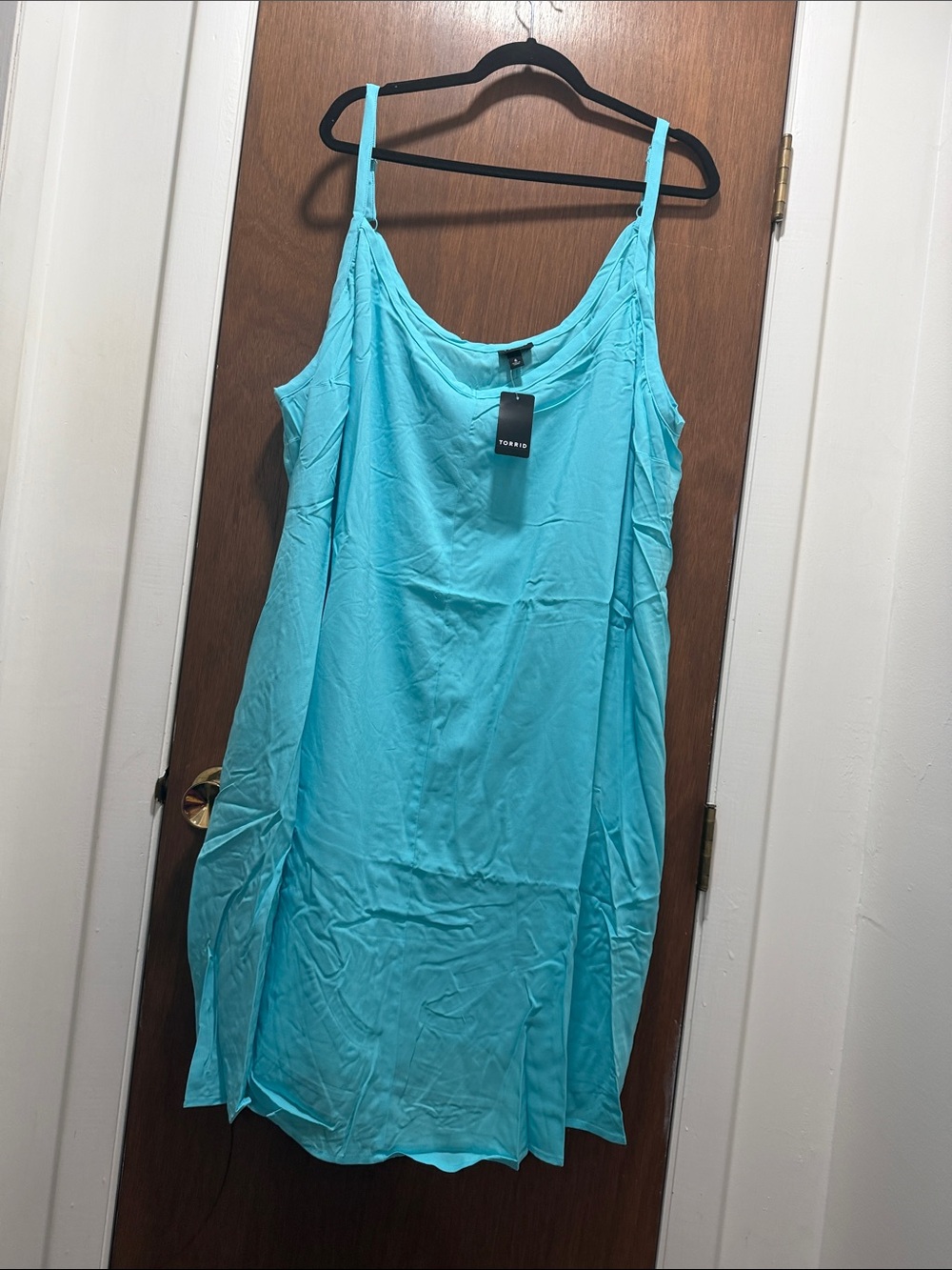 torrid Bright Turquoise Scoop Neck Tank